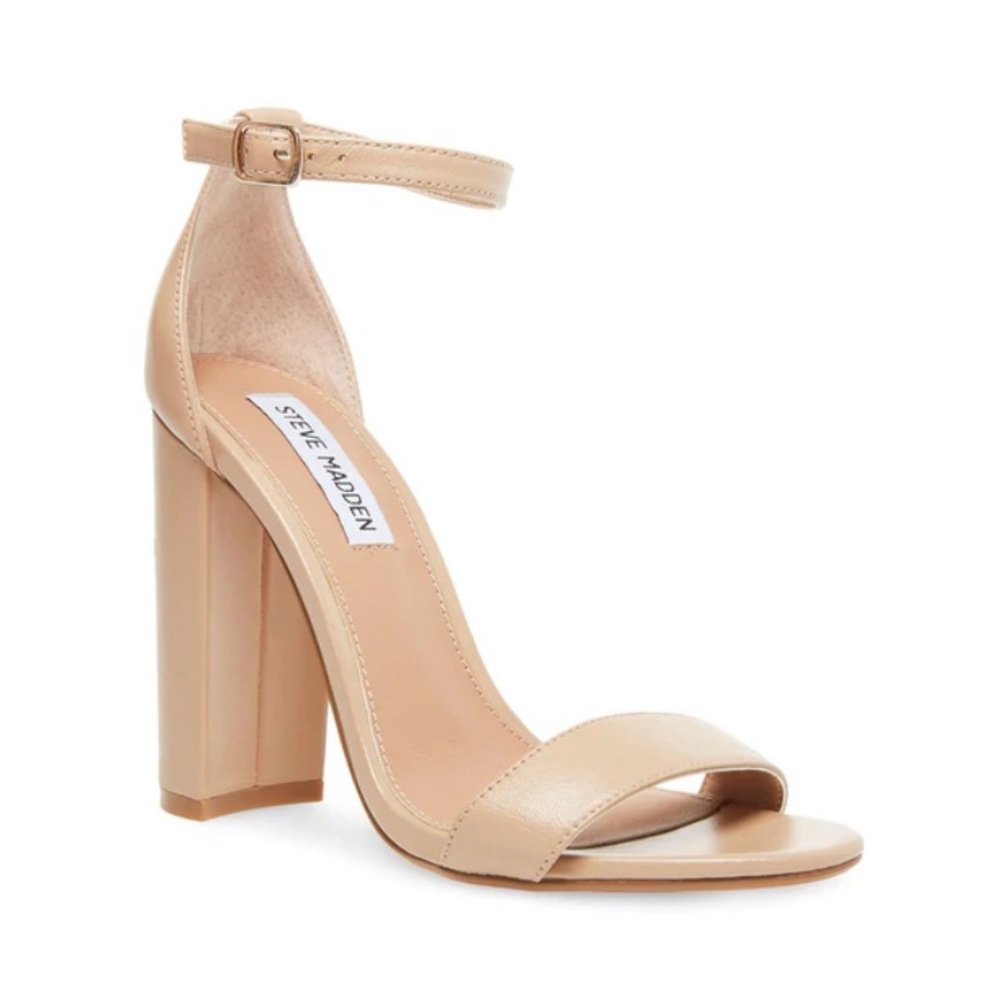 Steve Madden Carrson heels in blush leather